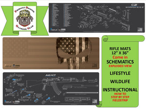 EDOG USA Henry Golden Boy Gun Cleaning Mat - Schematic (Exploded View) Diagram Compatible With Ruger Mini-14 Series Rifle 3 mm Padded Pad Protects Your Firearm Magazines Bench Table Surfaces Oil Solvent Resistant