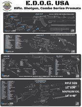 Load image into Gallery viewer, Mossberg 500 Shotgun Schematic (Exploded View) 14x48 Padded Gun Work Surface Protector Mat