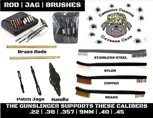 EDOG Springfield XDs Mod 2 Promat & 20 Pc Gunslinger Universal Handgun Cleaning Kit | Clenzoil CLP | Brushes | Mops | Patchs | Jags | .22 - .45 Caliber…