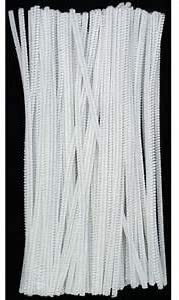 Gas Tube Cleaner 1 Bag 100 Pcs White Chenille 12" Stem Pipe Cleaners