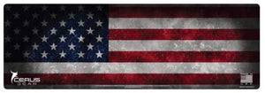 American Flag Heavy Duty Rifle Cleaning Promat 12x36 Padded Gun-Work Surface Protector Mat Solvent & Oil Resistant