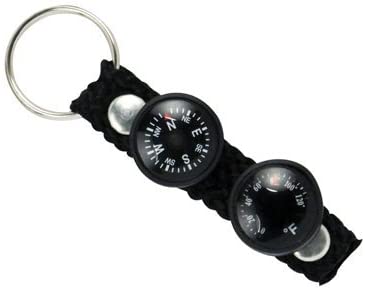 2-in-1 Keychain Compass and Fahrenheit Thermometer