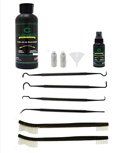 EDOG / Clenzoil 8 Pc CLP Gun Cleaning Essentials Pack Clenzoil 8 Oz Bottle & 2 Oz Pump Spray Bottle One Step Cleaner Lubricant & Protectant 2 Nylon Brushes & 4 Picks