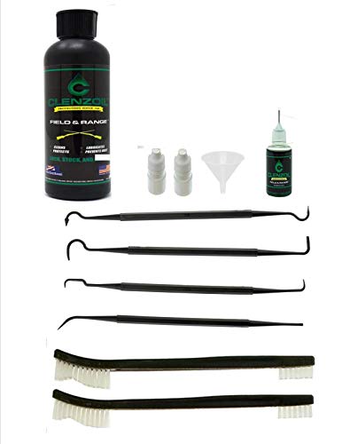 EDOG / Clenzoil 8 Pc CLP Gun Cleaning Essentials Pack Clenzoil 8 Oz Bottle & Clenzoil Precision Needle Oiler One Step Cleaner Lubricant & Protectant 2 Nylon Brushes & 4 Picks
