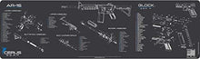 Load image into Gallery viewer, AR-15 &amp; Glock Gen 4 Gun Cleaning Mat (Exploded View)  XXL 14X48 Padded Gun-Work Surface Protection Mat Solvent &amp; Oil Resistant
