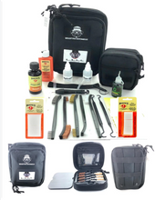 Load image into Gallery viewer, RangeMaster 39 PC Handgun Pistol Cleaning &amp; Accessory Kit for Calibers 22 - 9mm 40 &amp; 45 EDC Bag, Rods, Brushes, Jags, Gun Oil, Solvent. CLP &amp; Patches