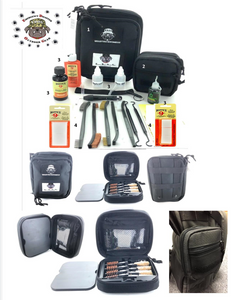 RangeMaster 39 PC Handgun Pistol Cleaning & Accessory Kit for Calibers 22 - 9mm 40 & 45 EDC Bag, Rods, Brushes, Jags, Gun Oil, Solvent. CLP & Patches