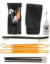 Load image into Gallery viewer, Pocket Pak 11Pc Gun Cleaning Tools Combo 4 Hoppes 7&quot; Double Ended Picks (Dental Style), 1 Nylon Brush, 4 Gun Oil Swabs, 1 No. 9 Precision Needle Oiler Add to your Handgun Rifle &amp; Shotgun Cleaning Kit