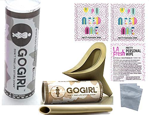 GoGirl Female Urination Device, Khaki & Go Girl 12