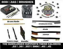 Load image into Gallery viewer, EDOG Gunslinger 20 PC Gun Cleaning Kit - Pistol Mat United We Stand Honor &amp; Pride Pistol ProMat, Gunslinger .22 .38 .357 9MM .45- Range, Field &amp; Bench Handgun Cleaning Essentials Kit