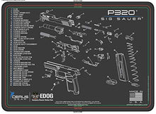 Load image into Gallery viewer, SIG P320 Schematic (Exploded View) Heavy Duty Pistol Cleaning 12x17 Padded Gun-Work Surface Protector Mat Solvent & Oil Resistant