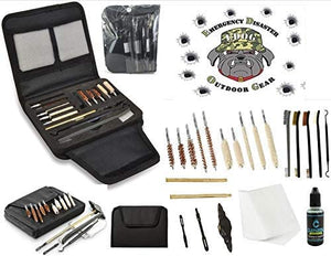 EDOG Gunslinger 20 PC Gun Cleaning Kit - Pistol Mat United We Stand Honor & Pride Pistol ProMat, Gunslinger .22 .38 .357 9MM .45- Range, Field & Bench Handgun Cleaning Essentials Kit