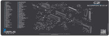Load image into Gallery viewer, CZ Scorpion EVO 3 Gun Cleaning Mat - Schematic (Exploded View)  12X36 Padded Gun-Work Surface Protection Mat Solvent & Oil Resistant