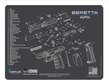 Load image into Gallery viewer, EDOG USA Pistolero 14 Pc 9MM.38 &amp; .357 Pc Gun Cleaning Kit - Compatible for Taurus TG2 - Schematic (Exploded View) Mat, Pistolero Caliber Specific 9 MM, 38 &amp; 357