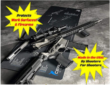 Load image into Gallery viewer, 1500 Gun Cleaning Mat - Schematic (Exploded View) XXL 14 X 48 Compatible with Howa 1500 Push Fed Rifle 3 mm Padded Pad Protects Your Firearm Magazines Bench Table Surfaces Oil Resistant