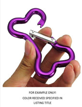 Load image into Gallery viewer, EDOG Bone Shaped 3&quot; Anodized Aluminum Carabiner with Split Key Ring | Dog Owners | Camping | Hiking | Hunting
