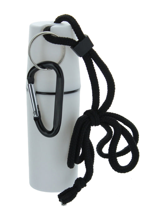 Waterproof Cigarette Tote with BIC Classic Lighter Carabiner - WHITE