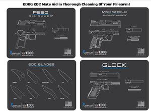 Compact EDC Hyper Fast 8.75x12 Mouse Pad for Gaming, Office & Home or As a Gun Cleaning Mat 3 mm Padded Pad Protect The (Exploded View) Diagram is Compatible for Glock Pistols 3 mm Thick
