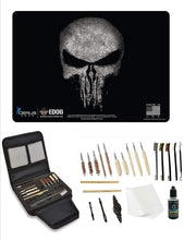 Load image into Gallery viewer, EDOG Gunslinger 20 PC Gun Cleaning Kit - Pistol MatFeaturing The Reaper Distressed Mat, Gunslinger Universal .22 .38 .357 9mm .40 &amp; .45 Caliber Kit