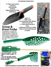 Load image into Gallery viewer, Metal Detector Accessories Pouch & Tool Bag Accessories Kit – Pouch |Belt | Sand Scoop & Brass Probe | Trowel | Snuffer, Treasure Gold & Metal Detecting Tools For After The Find Organized & Handy