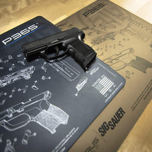 Load image into Gallery viewer, Walther PPQ Cerus Gear Schematic (Exploded View) Heavy Duty Pistol Cleaning 12x17 Padded Gun-Work Surface Protector Mat Solvent &amp; Oil Resistant