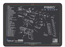 Load image into Gallery viewer, EDOG USA Compatible for Sig SauerP320-29 Pc Pistol Cleaning System - Schematic (Exploded View) Mat, Range Warrior Universal .22 9mm - .45 Kit &amp; Clenzoil CLP &amp; Hoppes Gun Oil &amp; Patchs