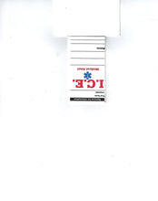 Load image into Gallery viewer, 1 EDOG I.C.E. EMERGENCY TRAVEL &amp; MEDICAL ALERT FOLDABLE BUSINESS SIZED TENT CARD