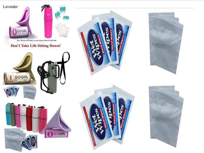 Go Girl Female Urination Device Supplies Refill Kit -(Go Girl, Case & Biner's Not Included)