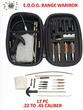Load image into Gallery viewer, EDOG USA BANDIT 29 Pc Pistol Cleaning System - Wyomung State Flag Handgun Honor &amp; Pride Pistol Mat &amp; Range Warrior .22 .38 .357 9MM .45 Gun Cleaning Kit &amp; Clenzoil CLP &amp; Hoppes Gun Oil &amp; Patchs