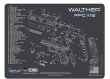 Load image into Gallery viewer, EDOG Tac Pac Compatible with Walther PPQ Mod 2 Exploded View Pistol Cleaning Mat &amp; Range Warrior Handgun Cleaning Kit &amp; E.D.O.G. Tac Pak Cleaning Essentials