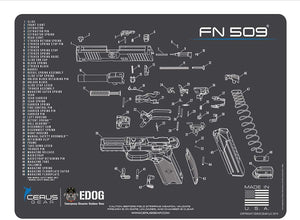 EDOG USA Outlaw 28 Pc Pistol Cleaning Kit - Compatible for Taurus G3C - Schematic (Exploded View) Mat, Calibers 9MM to .45 & Tac Pak Pistol Cleaning Essentials Kit