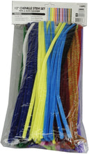 Load image into Gallery viewer, 12&quot;x 6mm (1/4&quot;) 150Pcs Colored Chenille Stem Pipe &amp; Gun Cleaner
