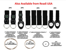 Load image into Gallery viewer, 2 Carabiner Compass &amp; Thermometer - Accessory EDC Keychain Straps Add to Your Emergency Survival Hiking Camping Gear