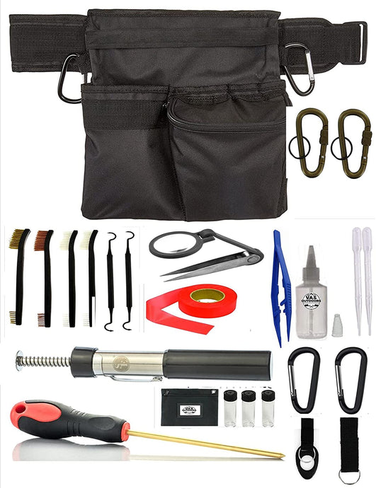 VAS Metal Detector Accessories Pouch & Tool Bag Accessories Kit - Belt | Brass Probe | Trowel | Snuffer, Metal Detecting Tools Needed After The Treasure Prospecting & Finds Keeps Your Equipment Handy