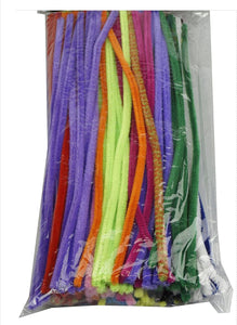 Gas Tube Cleaner 1 Bag 150 Pcs Assorted Color Chenille 12" Stem Pipe Cleaners