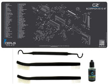 Load image into Gallery viewer, EDOG Keltec SUB2000 5 Pc Schematic (Exploded View) Heavy Duty Rifle Cleaning 12”x 36” Padded Gun-Work Surface Protector Mat Solvent &amp; Oil Resistant &amp; 4 Pc Cleaning Essentials