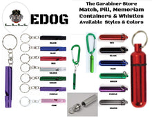 Load image into Gallery viewer, EDOG USA CARABINERS, Straps, KEYRINGS &amp; Accessories CARABINERS | Six (6) | 2” Assorted Color |Mini Aluminum | Snaplink | Split Ring Key Rings | R Shape | Buckle Pack | Keychain Clip | Hook Screw