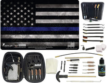 Load image into Gallery viewer, EDOG Thin Blue Line Law Enforcement Promat Pistol Cleaning Mat &amp; Range Warrior Handgun Cleaning Kit &amp; E.D.O.G. Tac Pak Cleaning Essentials