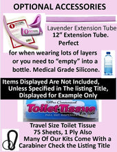 Load image into Gallery viewer, GoGirl Female Urination Device, Lavender &amp; Pink Waterproof Case for Spills &amp; Splashes Plus LA Fresh Feminine Natural Wipes &amp; Extra Zip Baggies &amp; Carabiner(Pink)