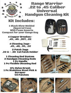 EDOG The Reaper Distressed Angel of Death Pistol Cleaning Mat & Range Warrior Handgun Cleaning Kit & E.D.O.G. Tac Pak Cleaning Essentials
