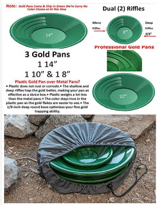 49'ER Gold Panning Sluicing Baclpack - Weekender Pro 50 Pc Prospecting Mining Equipment Pans, Folding sluice box, Classifier Sifter, Snuffer, Suction Tweezer, Black Sand Magnet, Digging Tools
