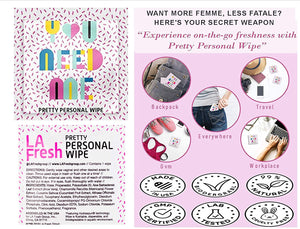 GoGirl Female Urination Device, Lavender & Pink Waterproof Case for Spills & Splashes Plus LA Fresh Feminine Natural Wipes & Extra Zip Baggies & Carabiner(Pink)