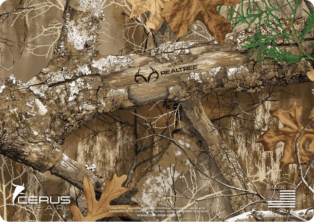 Real Tree Camouflage Cerus Gear Heavy Duty Pistol Cleaning 12x17 Padded Gun-Work Surface Protector Mat Solvent & Oil Resistant