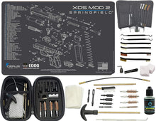 Load image into Gallery viewer, EDOG Premier 30 Pc Gun Cleaning System - Compatible with Springfield Armory XD Mod 2 - Schematic (Exploded View) Mat, Range Warrior Universal .22 9mm - .45 Kit &amp; Tac Book Accessories Set