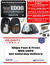 Load image into Gallery viewer, EDOG Thin Red Line Firefighter Pistol Cleaning Mat &amp; Range Warrior Handgun Cleaning Kit &amp; E.D.O.G. Tac Pak Cleaning Essentials