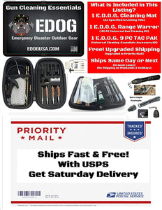 EDOG Thin Red Line Firefighter Pistol Cleaning Mat & Range Warrior Handgun Cleaning Kit & E.D.O.G. Tac Pak Cleaning Essentials
