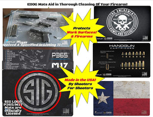 P365 XL Gun Cleaning Mat - Schematic (Exploded View) Diagram Compatible with P365 XL 3 mm Pad Protect Firearm Magazines Bench Surfaces Gun Oil Resistant