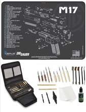 Load image into Gallery viewer, EDOG Sig M17 Promat &amp; 20 Pc Gunslinger Universal Handgun Cleaning Kit | Clenzoil CLP | Brushes | Mops | Patchs | Jags | .22 - .45 Caliber…