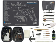 Load image into Gallery viewer, FN509 CERUS Gear Schematic (Exploded View) Pistol ProMat, Range Warrior .22 .38 .357 9MM .45-20 PC &amp; 12 PC Tac Book Range, Field &amp; Bench Handgun Cleaning Essentials Kit