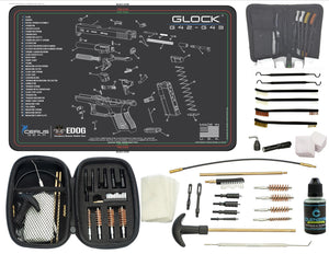 EDOG Glock G42 / G43 CERUS Gear Schematic (Exploded View) Pistol ProMat, Range Warrior .22 .38 .357 9MM .45-20 PC & 12 PC Tac Book Range, Field & Bench Handgun Cleaning Essentials Kit